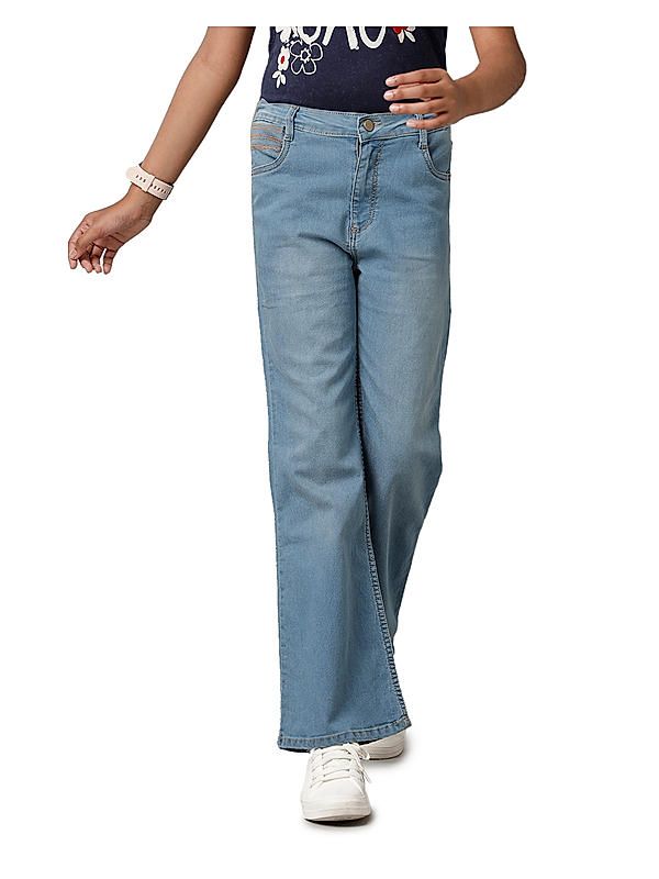 GIRLS DENIM FULL PANT