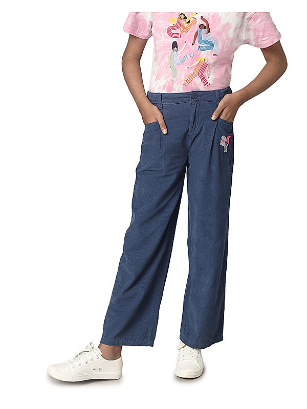 GIRLS CORDROUY FULL PANT