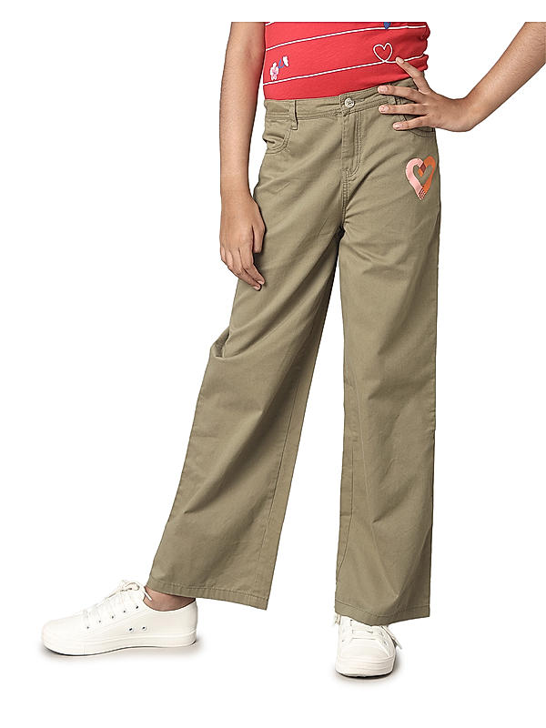 GIRLS WIDE LEG FULL PANT