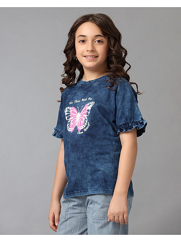 Girls Blue T-Shirts