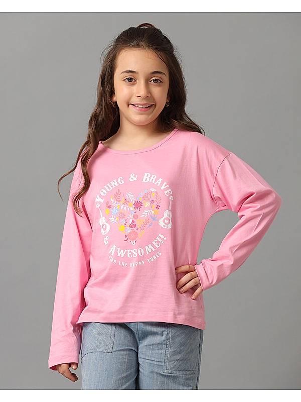 Girls Pink T-Shirts