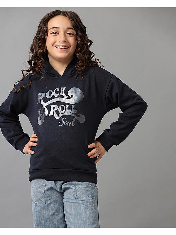 Girls True Navy Sweat Shirts