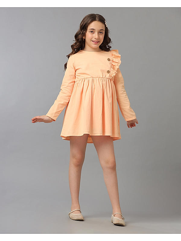 Girls Peach Dresses