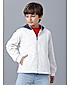 BOYS FULL SLEEVE HOODED QUILTED WITH PRINT ON CHEST