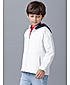 BOYS FULL SLEEVE HOODED QUILTED WITH PRINT ON CHEST