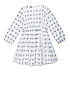 GIRLS COTTON DOBBY FIT AND FLARE DRESS