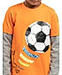 BOYS FULL SLEEVE ROUND NECK T SHIRT WITH REVERSIBLE SEQUIENCE ON CHEST