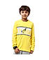 BOYS FULL SLEEVE ROUND NECK T SHIRT WITH PRINT ON CHEST