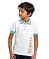 BOYS PIQUE SOLID POLO T SHIRT