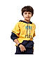 BOYS FULL SLEEVE HOODED SWEAT SHIRT WITH PRINT ON CHEST