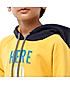 BOYS FULL SLEEVE HOODED SWEAT SHIRT WITH PRINT ON CHEST