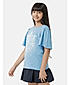 GIRLS BELL SLEEVE TOP WITH EMB ON CHEST