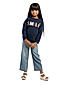 GIRLS FULL SLEEVE SWEATSHIRT WITH SEQUIENCE ON CHEST