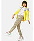 GIRLS PULL ON FULL PANT WITH ALLOVER PRINT