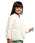 GIRLS FULL SLEEVE SHERPA JACKET WITH ALL OVER SEQUIENCE