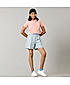 Girls Chambray Pull On Hot Shorts