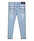 GIRLS TAPPER FIT MILD WASH DENIM PANT