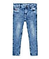 GIRLS STRAIGHT FIT SPRAY WASH DENIM PANT