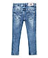 GIRLS STRAIGHT FIT SPRAY WASH DENIM PANT