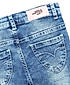 GIRLS STRAIGHT FIT SPRAY WASH DENIM PANT