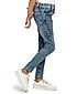 GIRLS STRAIGHT FIT EMBROIDER POCKET STRECHABLE JEANS