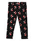 GIRLS COTTON TWILL FLORAL PRINTED JEGGINGS