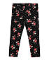 GIRLS COTTON TWILL FLORAL PRINTED JEGGINGS