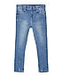 GIRLS TAPPER FIT MILD WASH DENIM PANT