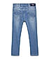 GIRLS TAPPER FIT MILD WASH DENIM PANT