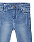 GIRLS TAPPER FIT MILD WASH DENIM PANT