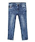 GIRLS STRAIGHT FIT SPRAY WASH DENIM PANT