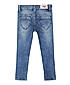 GIRLS STRAIGHT FIT SPRAY WASH DENIM PANT