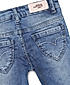 GIRLS STRAIGHT FIT SPRAY WASH DENIM PANT