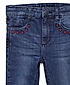 GIRLS STRAIGHT FIT EMBROIDER POCKET STRECHABLE JEANS