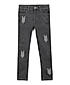 GIRLS EMBROIDER HEAVY WASH STRECHABLE DENIM PANT