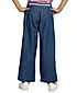 GIRLS FLARED LEG INVERTED PLEAT WAIST WITH DOUBLE FLAP POCKET DENIM PANT