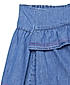 GIRLS LT.WEIGHT DENIM RUFFLED SHORT SKIRT WITH CONTRAST TOP STITCH DETAILS