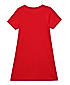 GIRLS KNITTED LACE ROUND NECK A-LINE DRESS