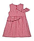 GIRLS COTTON CHECKS FRILLED DRESS