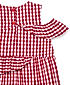 GIRLS COTTON CHECKS FRILLED DRESS