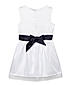 GIRLS SATIN PLEATED NECK SHIMMER TULLE TOP LAYER WITH SATIN WAIST BELT DRESS