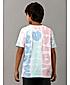 Boys Cotton All Over Printed N Sequins Embroidery Round Neck Half Sleeve T shirt