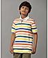 BOYS ALL OVER PRINTED POLO NECK T SHIRT