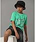 Boys Cotton Printed Round Neck Half Sleeve T shirt