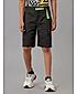 COTTON TWILL PATCH ZIPPER POCKETCONTRAST TAPE SHORTS