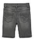 BOYS SLIM FIT DAMAGED WASH STREACHABLE DENIM SHORTS