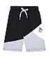 BOYS KNITTED ELASTIC WAISTBAND COLOR BLOCKED SHORTS