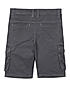 BOYS SOLID COTTON TWILL CARGO SHORTS