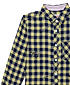 BOYS INDIGO CHECKS SHIRT WITH PRINT