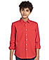 BOYS ROLL ON SLEEVE REGULAR FIT COTTON SHIRT